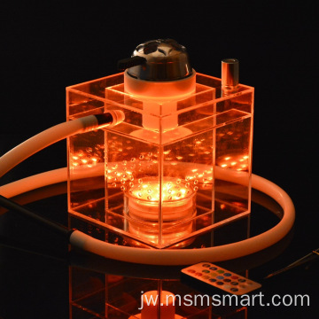 karo lampu LED bunder shisha